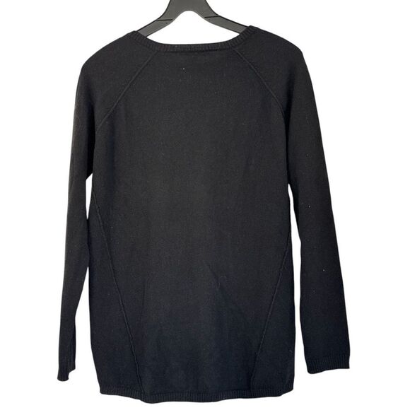 Autumn Cashmere Black/White Crew Neck Buffalo Check Sweater Size XS - Picture 2 of 4